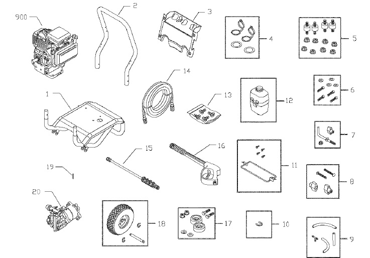 Craftsman Pressure Washer 580753011 Parts